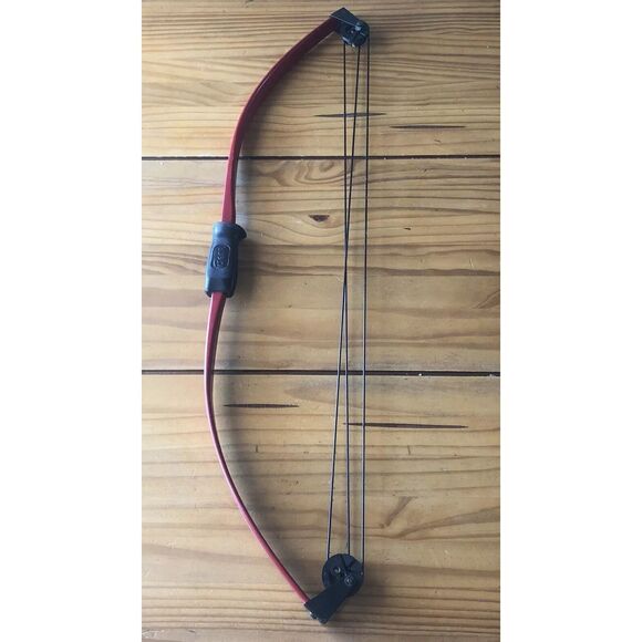 Vintage Bear Archery Panda Glass Powered Compound Bow Youth Red Dual Hunting Fun